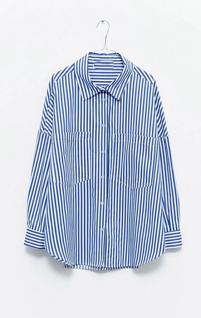 CAMISA OVERSIZE RAYAS