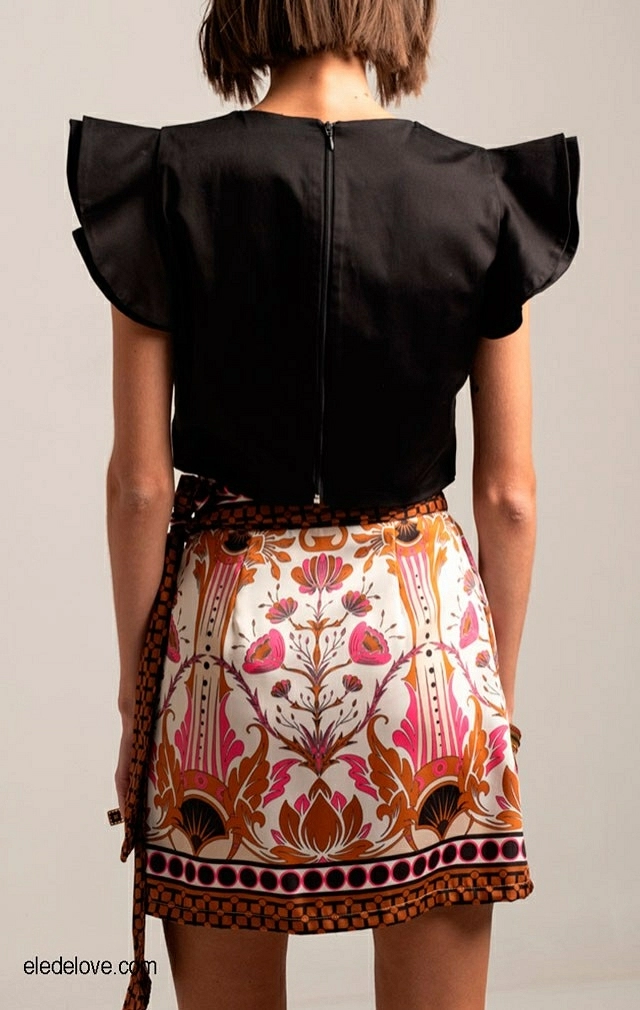 LOTUS WRAP MINI SKIRT