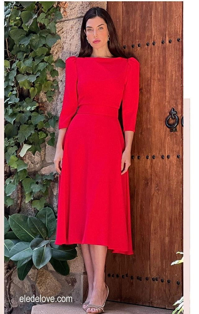 VESTIDO MILAN ROJO